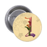 Colourful Calla Initial I Pin