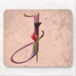 Colourful Calla Initial J Mouse Pads