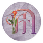 Colourful Calla Initial M stickers