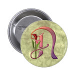Colourful Calla Initial N Pin