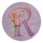 Colourful Calla Initial R stickers