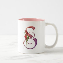 Colourful Calla Initial S Coffee Mugs
