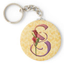 Colourful Calla Initial S keychains