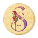 Colourful Calla Initial S magnets