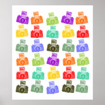 Colourful Cameras Posters