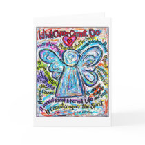 Colourful Cancer Angel Card