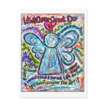 Colourful Cancer Angel Postcard