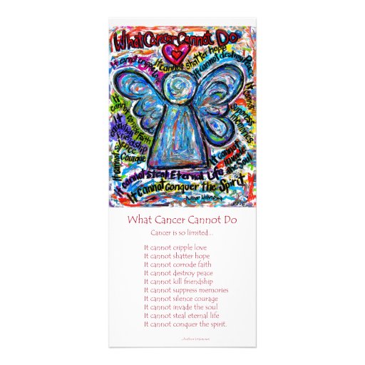 Colourful Cancer Angel Rack Card