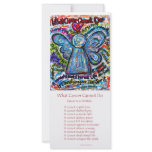 Colourful Cancer Angel Rack Card rack cards