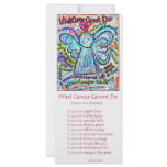 Colourful Cancer Angel Rack Card rack cards