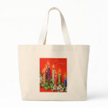 Colourful CAndles Seasons Greetings Tote Bag