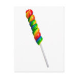 Colourful candy bar postcards