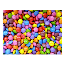Colourful Candy Post Card