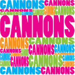 Colourful Cannons photo sculptures