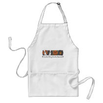 Colourful Cartoon Cavalier King Charles Spaniels Aprons