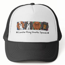 Colourful Cartoon Cavalier King Charles Spaniels