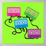 Colourful Cassette Tapes posters