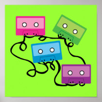 Colourful Cassette Tapes