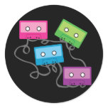 Colourful Cassette Tapes stickers