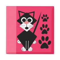 Colourful Cat Magnet