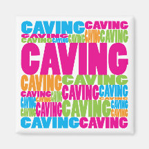 Colourful Caving Fridge Magnets