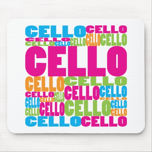 Colourful Cello Mousemats
