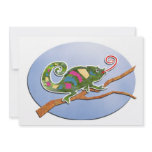 Colourful Chameleon invitations