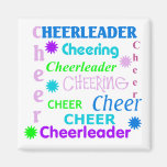 Colourful Cheerleader Magnet