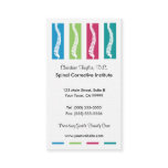 Colourful Chiropractic Business Cards business cards
