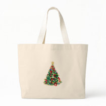 Colourful Christmas Tree: Vector Art: Tote Bag