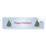 Colourful Christmas Tree: Vector Art: bumper stickers