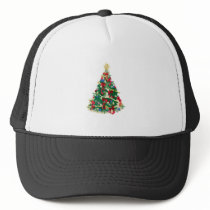 Colourful Christmas Tree: Vector Art: Hats