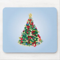 Colourful Christmas Tree: Vector Art: Mousepads