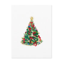 Colourful Christmas Tree: Vector Art: Postcards