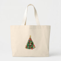 Colourful Christmas Tree: Vector Art: Tote Bag