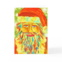 "Colourful Claus" Digital Art Santa cards