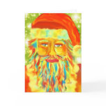 "Colourful Claus" Digital Art Santa Holiday Card