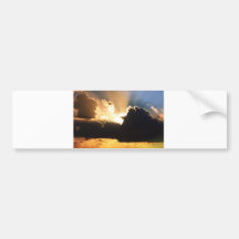 Colourful Clouds at Sunset Bumper Sticker