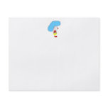 Colourful Clown Cartoon. Blue Hair. Custom flyers