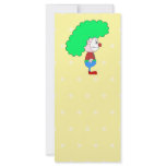 Colourful Clown Cartoon. Custom rack cards