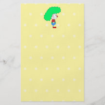Colourful Clown Cartoon. Full Color Flyer