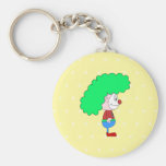 Colourful Clown Cartoon. Key Chain