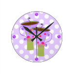 Colourful Coffee Mugs Kitchen Wall Clock