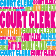 Colourful Court Clerk Photo Cut Outs
