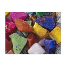 Colourful Crystals Postcard