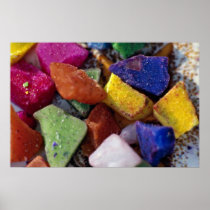 Colourful Crystals Posters