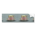 Colourful cup and saucer , Berlin, Germany Bumper Stickers