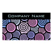Colourful Cute Retro Business Card