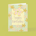 Colourful Daisies - Birthday Card