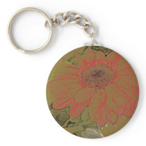 Colourful Daisies Keychain